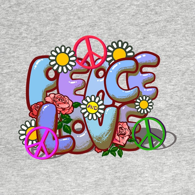 Peace and Love by Lizarius4tees